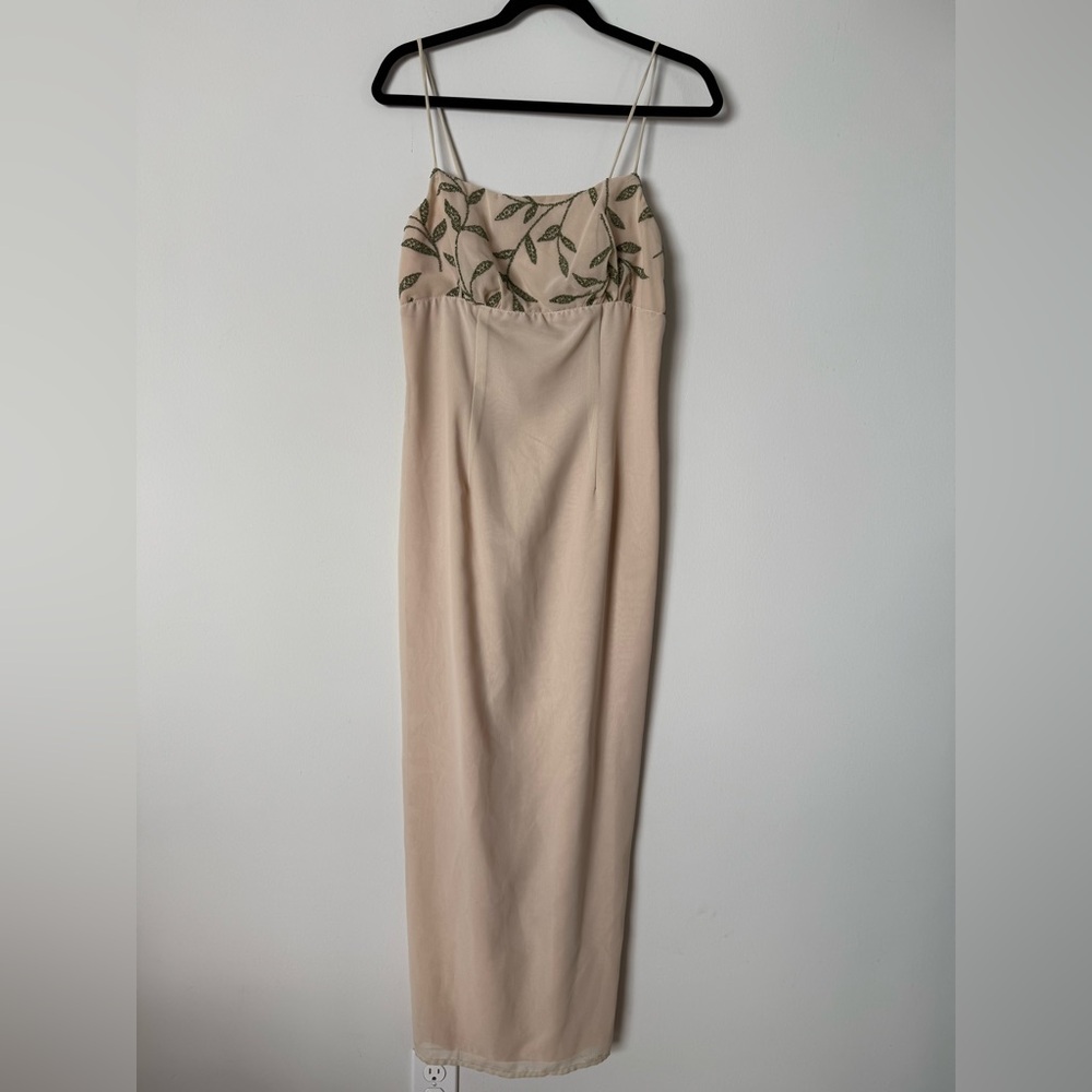 NWT Vintage Up Front 1997 Sample Beaded Formal Dress